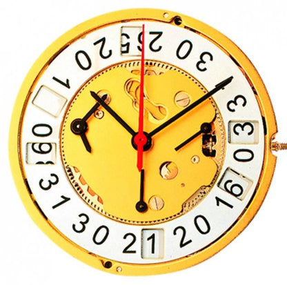 Ronda 5050B quartz watch movement showcasing precise timekeeping parts for repairs and maintenance.