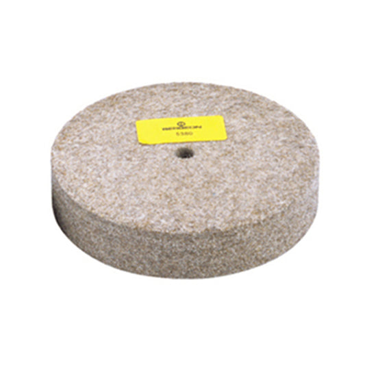 Bergeon 5380 grey felt polishing wheel for watch accessories, ideal for fine metal finishing.