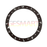 38mm Arabic Numerals 1-12 Ceramic Inclined Watch Bezel for 40mm SUB Watch Case