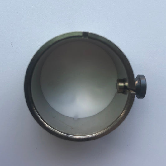 Bergeon 5914 reversible watch movement holder with knob, 7 1/4 ligne, Swiss precision tool for repair.