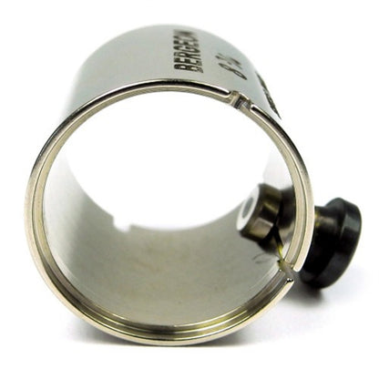 Bergeon 5914 reversible watch movement holder with knob, designed for ETA 256.041 repair.