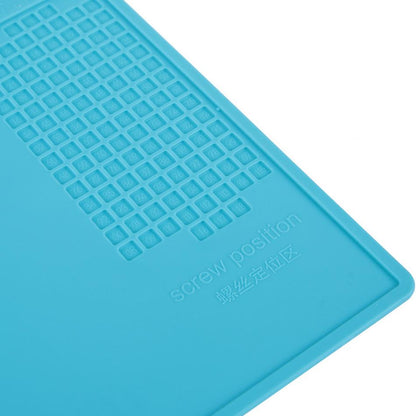 34cm x 23cm heat-resistant silicone mat for soldering station, non-slip work pad.