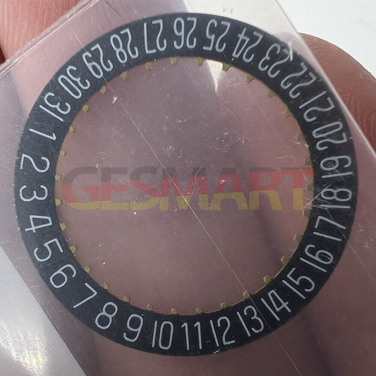 Generic Date@3/6 black date disk wheel for ETA2824-2 2892 watch movement. Compatible accessory for precise timekeeping.