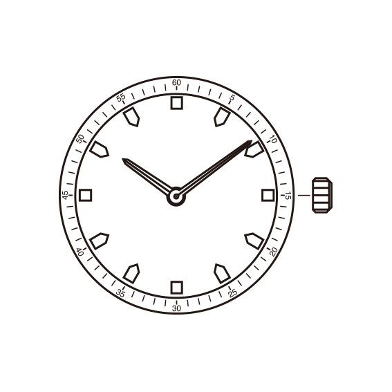 Mouvement à quartz japonais Miyota 5R21, fabriqué au Japon