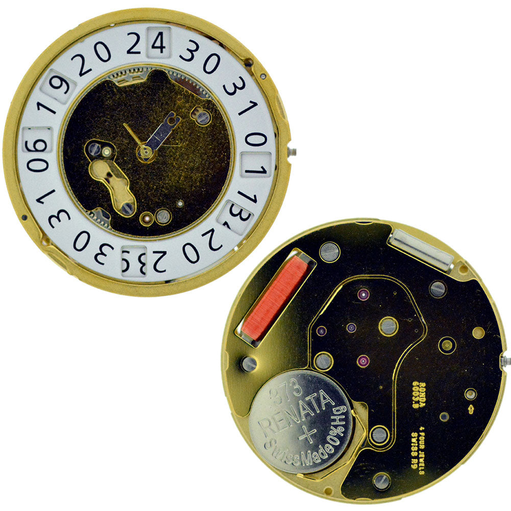 Ronda 6003B quartz movement for watch accessories, ensuring precise and reliable timekeeping.