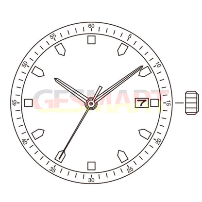 Miyota / Citizen 8215 Silver Plated Japan Automatic Mechanical Movement