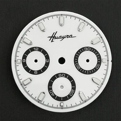29MM green luminous watch dial for VK63 movement, featuring enhanced visibility and sleek design.