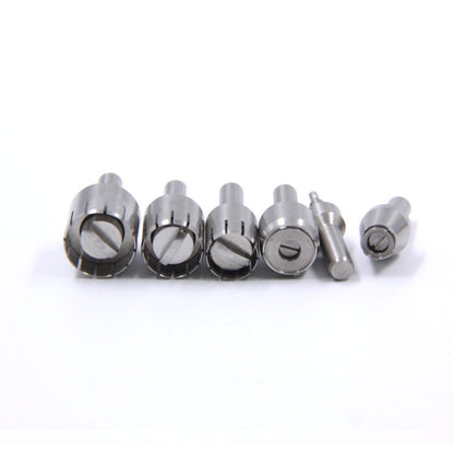 RLX watch crown tube tool for precise removal and installation of watch pushers and battery cases.