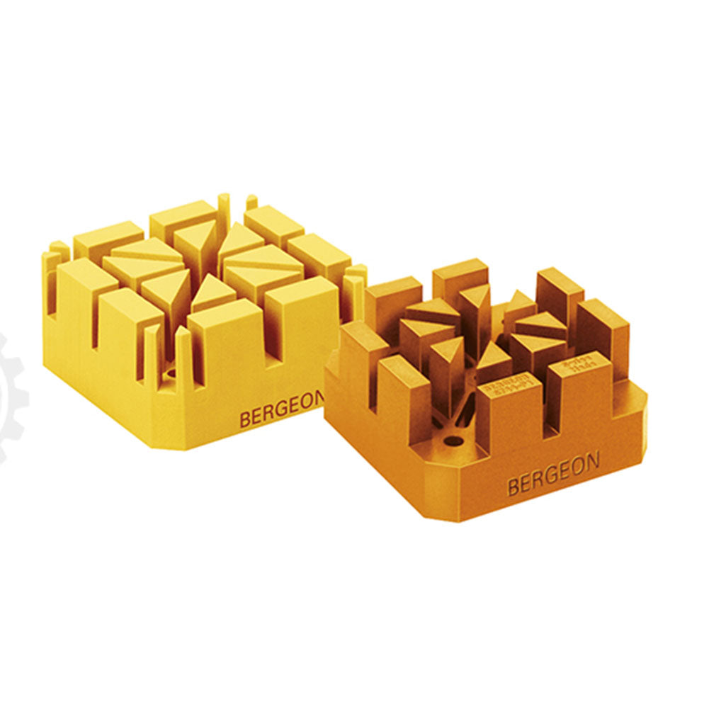 Bergeon 6744-P1-S flexible watch bracelet holder securing watches for precise repair and adjustment