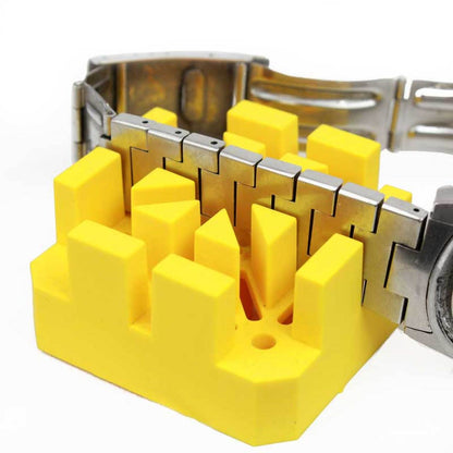 Bergeon 6744-P1-S flexible watch bracelet holder securing watches for precise repair work on any surface