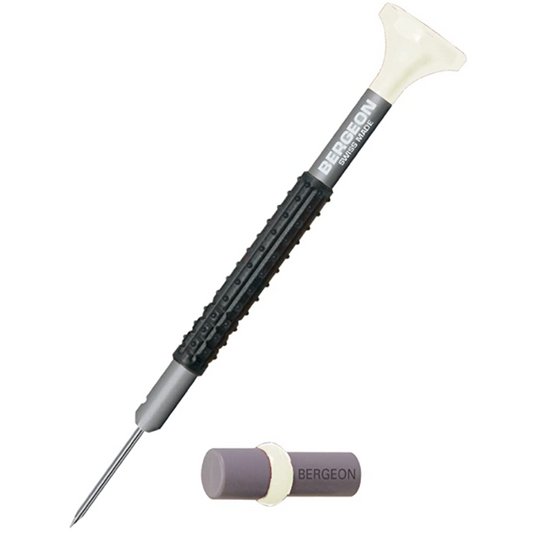 Bergeon 6899-AT-060 ergonomic 0.6mm watch screwdrivers with spare blades for precise repairs