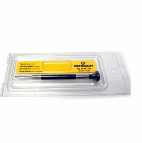 Bergeon 6899-300 ergonomic screwdriver 3.00mm for precise watch repair and screw adjustments.