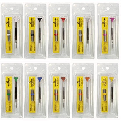 Bergeon 6899-AT ergonomic screwdriver with spare blades, perfect for precise watch accessory repairs.