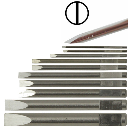 Bergeon 8899 stainless steel ergonomic screwdriver replacement blades for precise watch accessory repairs.