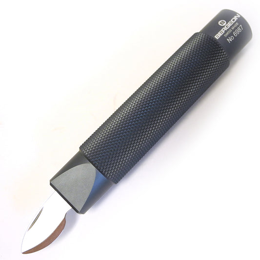 Bergeon 6987 tool for right-handed watch case back removal, precision watch repair accessory