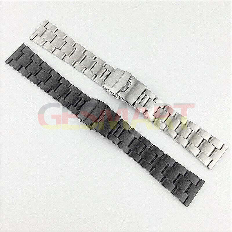 Diving Silk leather watch band with double lock buckle, compatible with 18-26mm watches.