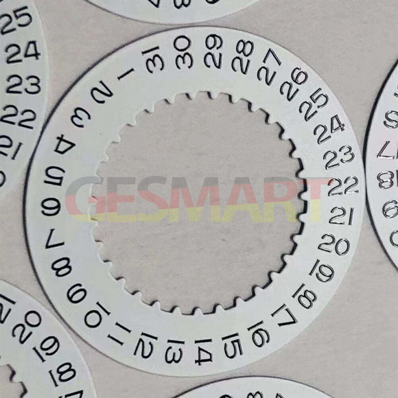 New Generic Replacement White Date Disk Wheel Date Wheel for RLX 3235 Movement