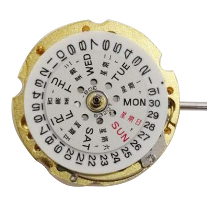 Miyota Citizen 6T51 automatic mechanical watch movement with gold plated finish, precision crafted in Japan.