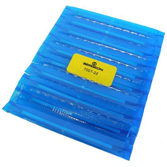 Bergeon 7007-22 adhesive cleaning swabs for precise watch maintenance, available in packs of 5, 10, or 20.