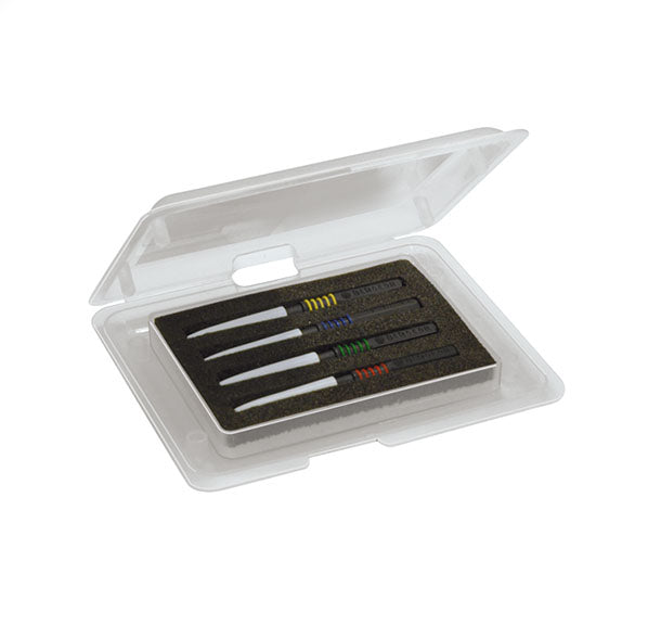 Bergeon 7013-4 precision metal dip oilers set for ergonomic watch oil and grease application