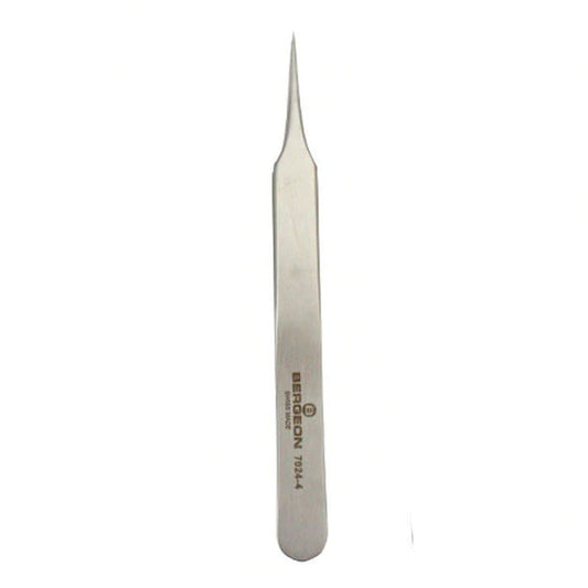 Bergeon 7024-4 anti magnetic tweezers 110mm for precise watch repair and assembly tasks