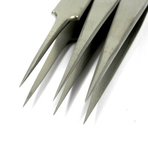 Bergeon 7024 precision non-magnetic tweezers set for delicate watch accessory handling and repair.