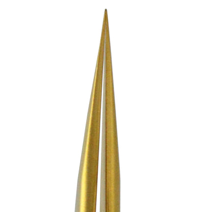 Bergeon 7029-2AM-GF gold-plated antimagnetic tweezers for precise watch repair and assembly.