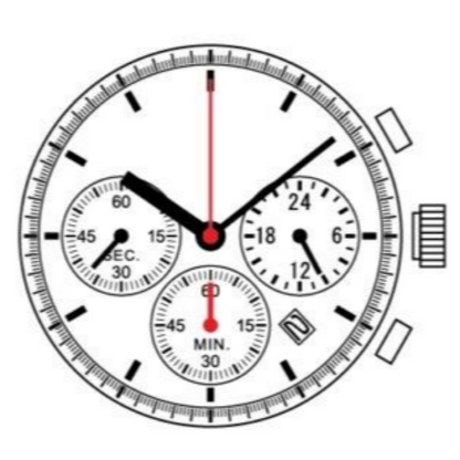 Epson YM12 quartz watch movement replacement part ensuring precise timekeeping in watch accessories.