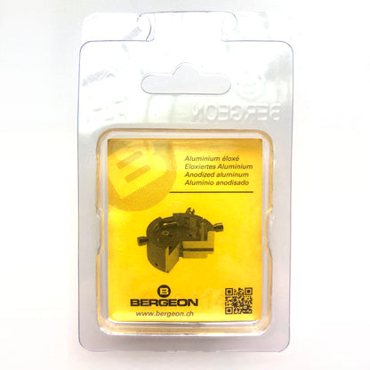 Bergeon 7100-11 1/2 watch movement holder for precise watch repair and secure assembly.