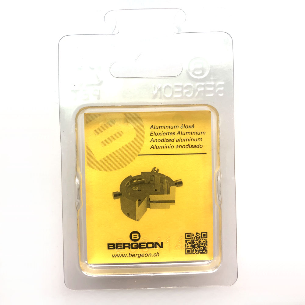 Bergeon 7100 watch movement holder for ETA 280.002, secure fit for precise watch repairs.