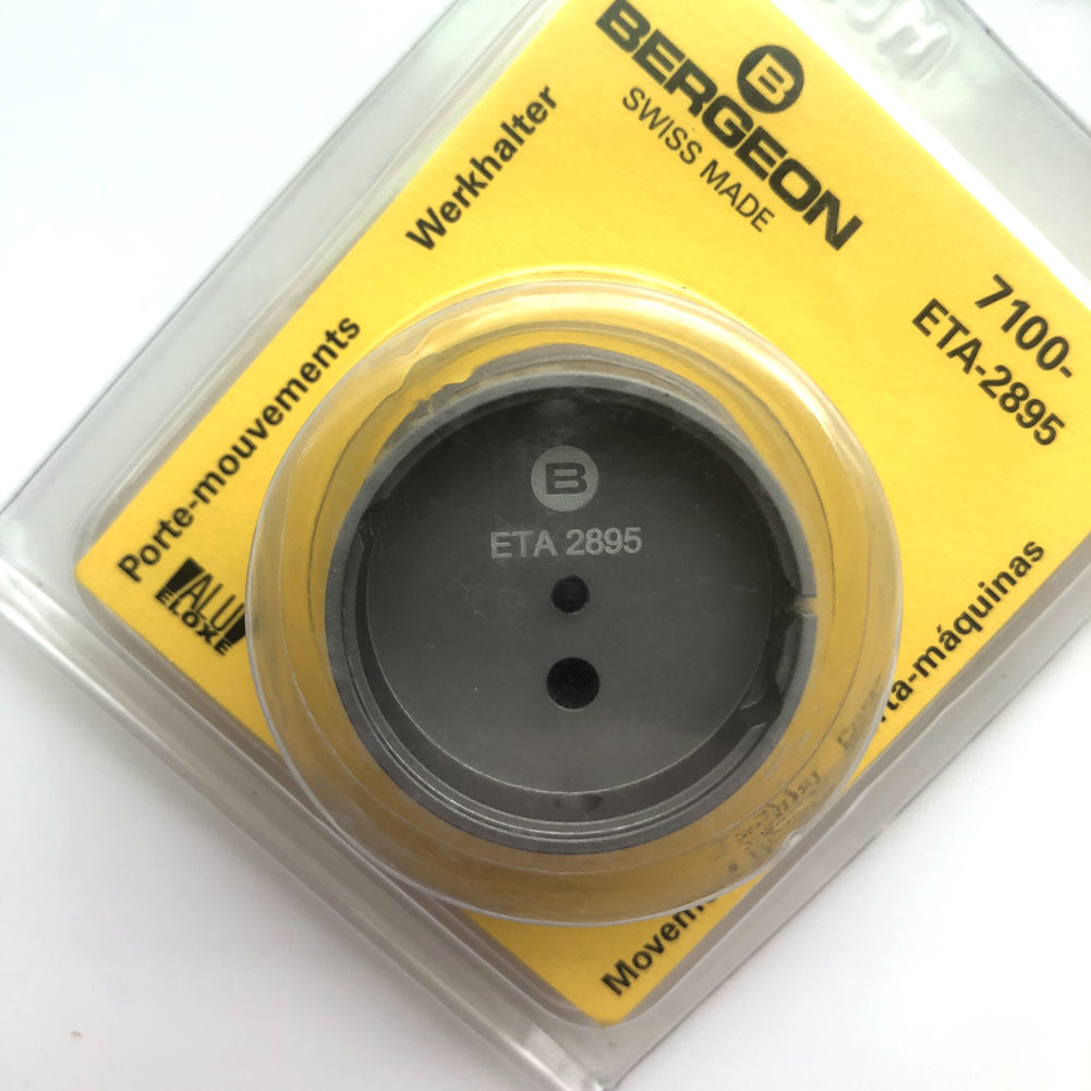 Bergeon 7100 watch movement holder for ETA 2895, ensuring precise and stable watch repairs.