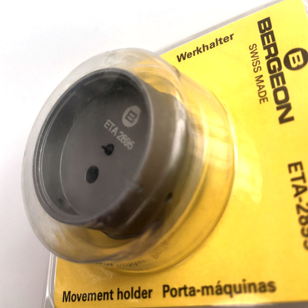 Bergeon 7100 watch movement holder for ETA 2895, perfect for precise watch repair and maintenance.