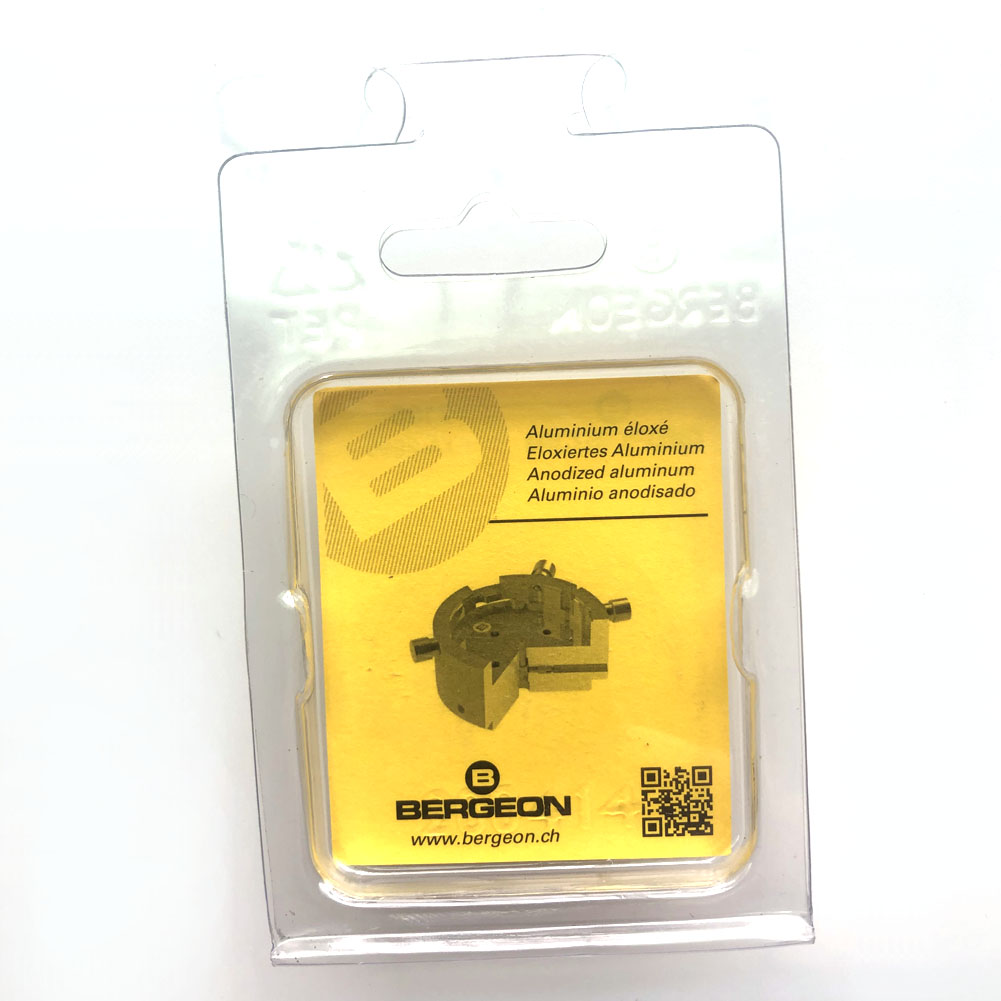 Bergeon 7100 watch movement holder for ETA 2895, precision tool for professional watch repairs and maintenance.