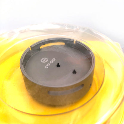 Bergeon 7100 watch movement holder for ETA 6497, durable and precise tool for professional repairs.