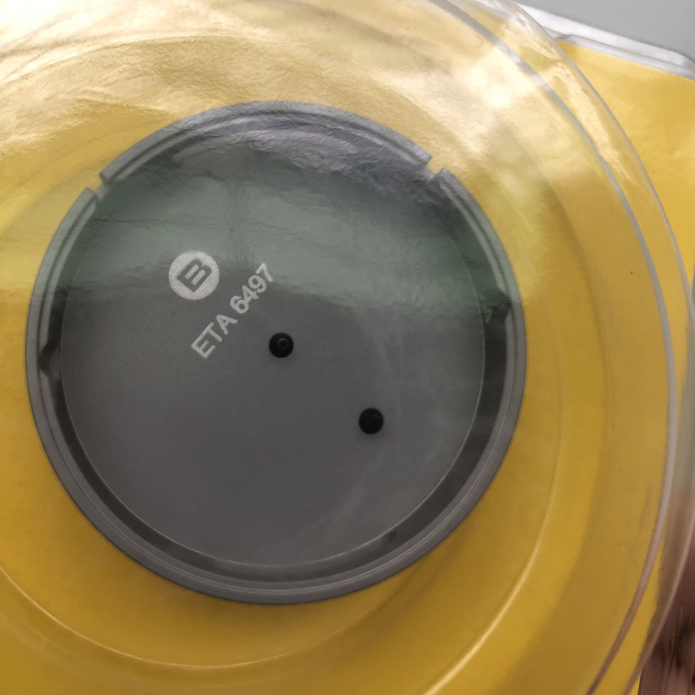 Bergeon 7100 movement holder for ETA 6497 watches, durable tool for precise repairs.