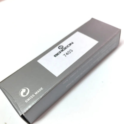 Bergeon 7403 Victorinox ergonomic watch case back opener knife tool for precise watch repair tasks.