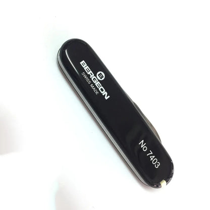 Bergeon 7403 Victorinox watch case back opener knife with ergonomic handle for precise watch repair tasks.