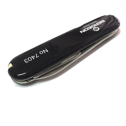 Bergeon 7403 Victorinox ergonomic watch case back opener knife tool for precise watch repair tasks.