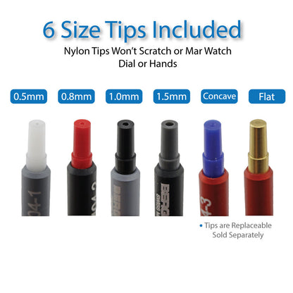 Bergeon 7404 precision hand setting tools set of 3 for professional watch repairs and adjustments.