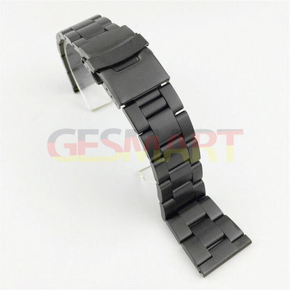 Diving Silk watch band with double lock buckle, durable leather strap for 18-26mm watches.
