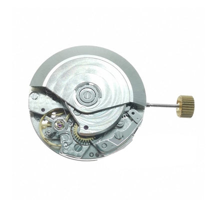 High precision Asian 7750 automatic chronograph movement with small seconds at 6 and 12, ETA 7750 replacement.