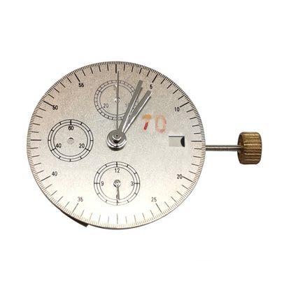 Asian 7750 Automatic Chronograph Movement showing ETA 7750 configuration with second hands at 6 and 12 o'clock positions.