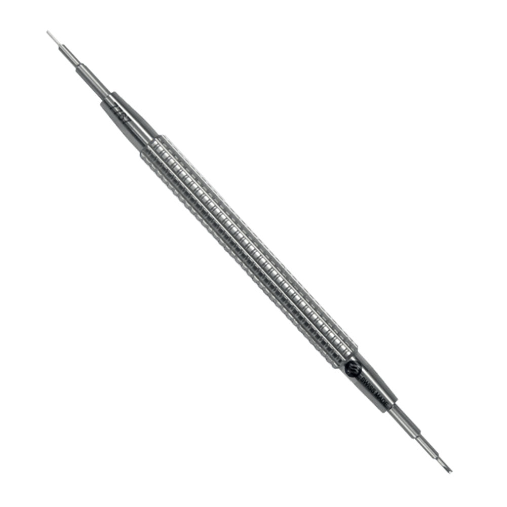 Bergeon 7767-F stainless steel spring bar removal tool for precise watch bracelet adjustments.