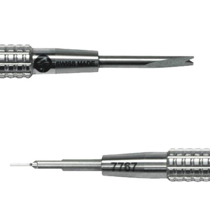 Bergeon 7767-S spring bar remover tool for precise watch bracelet adjustments and repairs.