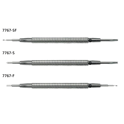 Bergeon 7767-S spring bar remover tool for precise watch bracelet fitting and repair tasks.