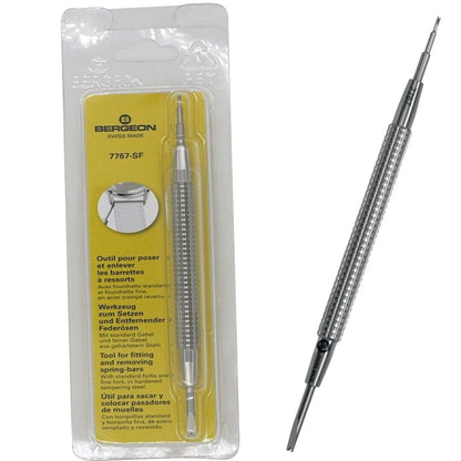 Bergeon 7767-SF spring bar remover tool for precise watch bracelet adjustments by professionals.