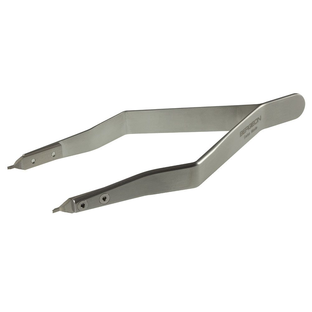 Bergeon 7825 spring bar tweezer for precise lug removal on wristwatches, ideal for watch accessories.