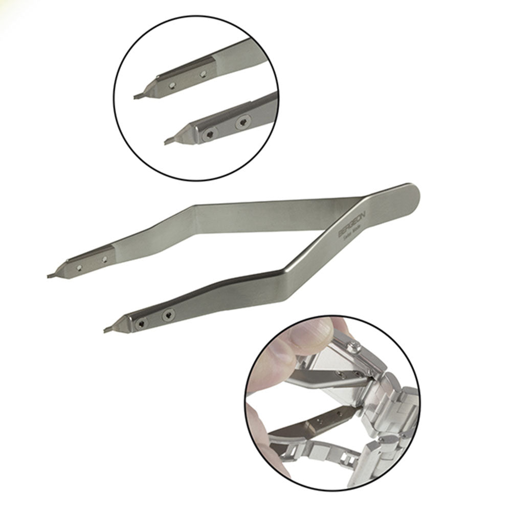 Bergeon 7825 spring bar tweezer for precise lug removal in watch repair and accessories.