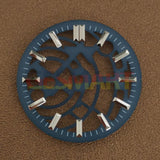 28.50mm Hollow Watch Dial NO Lume Suitable for NH35/NH36/NH70 Movement