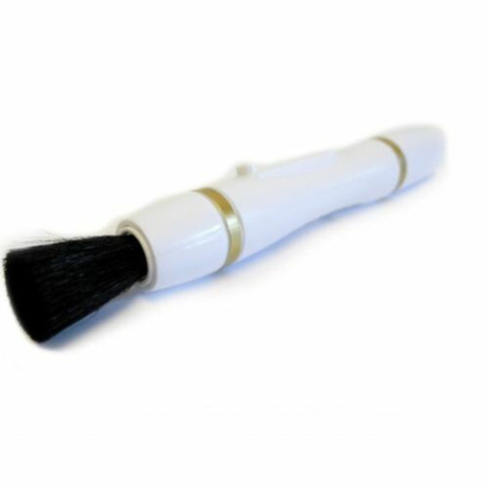 Bergeon 7971 Mini Glass Cleaning Pen removing smudges from watch crystals for precise maintenance.
